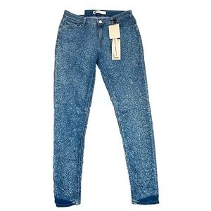 Levis 535 Soft Hand Skinny Stretch Leggings Blue Denim Jeans Ultra Low Rise Sz 9